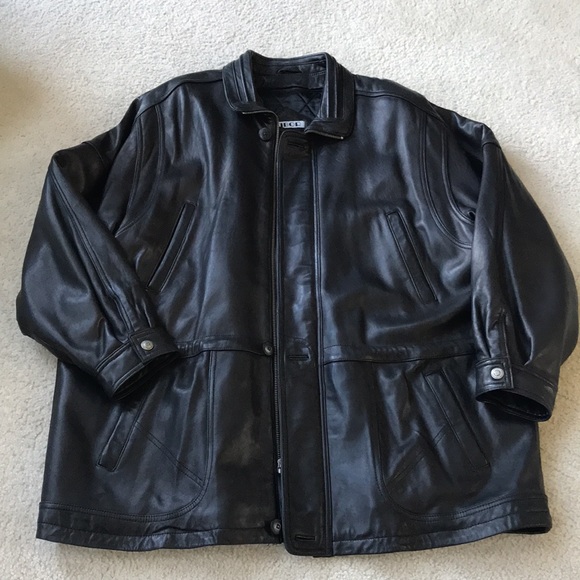 Mens Genuine Leather Jacket - Picture 12 of 16